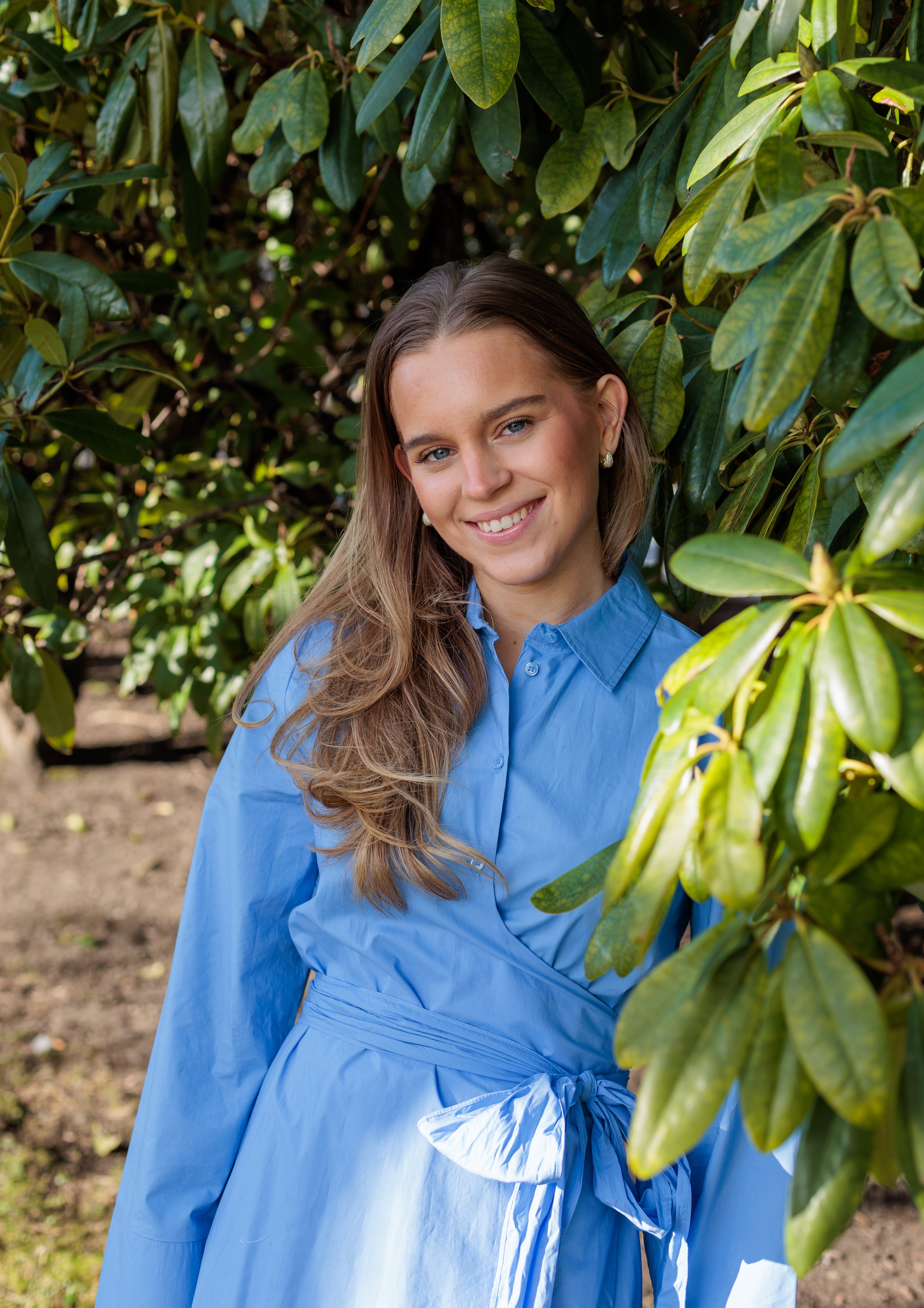 Aviana Lang Kjole - Blå/ Cornflower Blue